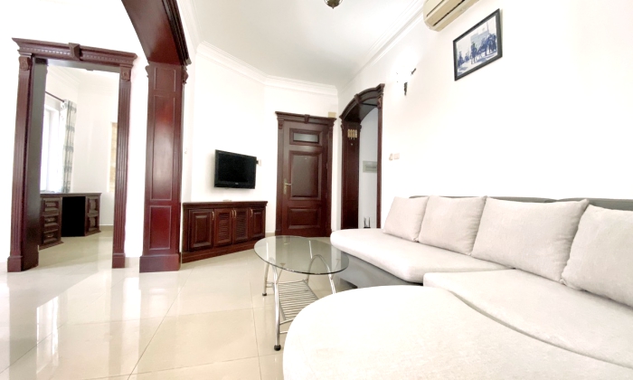 Three Bedroom Saigon Sen Serviced apartment For Rent in Thao Dien HCM