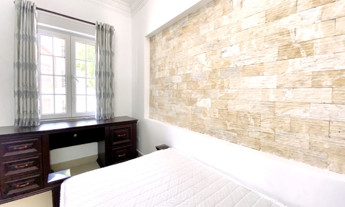 Three Bedroom Saigon Sen Serviced apartment For Rent in Thao Dien HCM