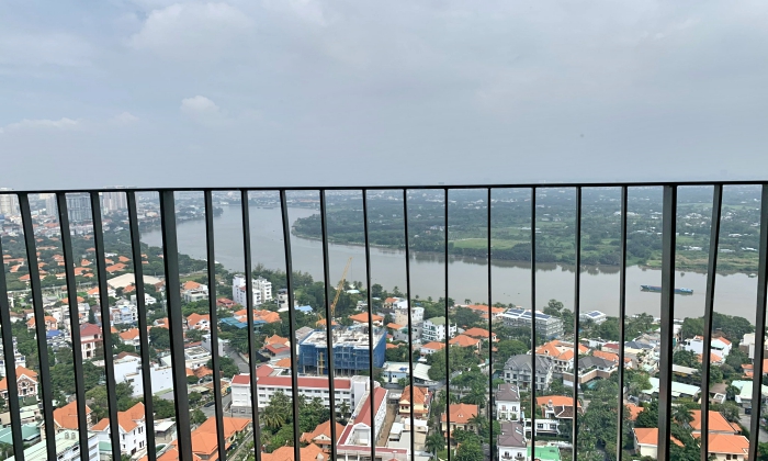 Partly Furnished Three Bedroom Masteri Thao Dien For Rent HCMC