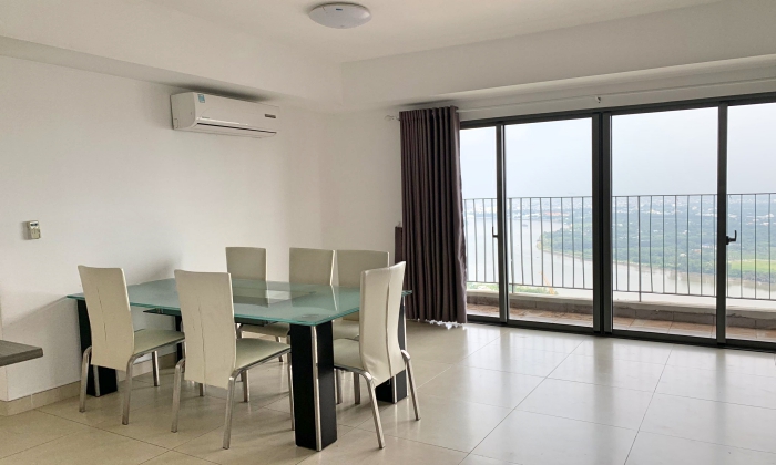 Partly Furnished Three Bedroom Masteri Thao Dien For Rent HCMC