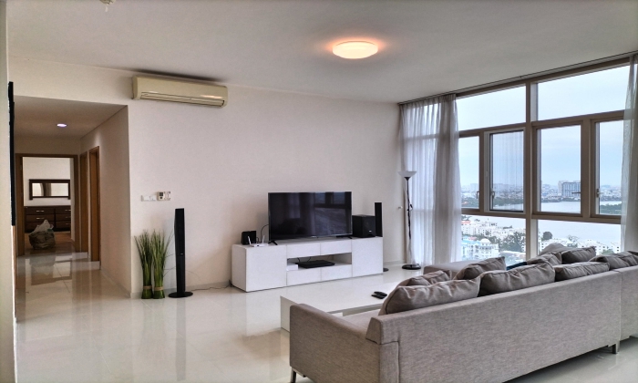 River Front 04 Bedroom Apartment The Vista An Phu For Rent HCMC