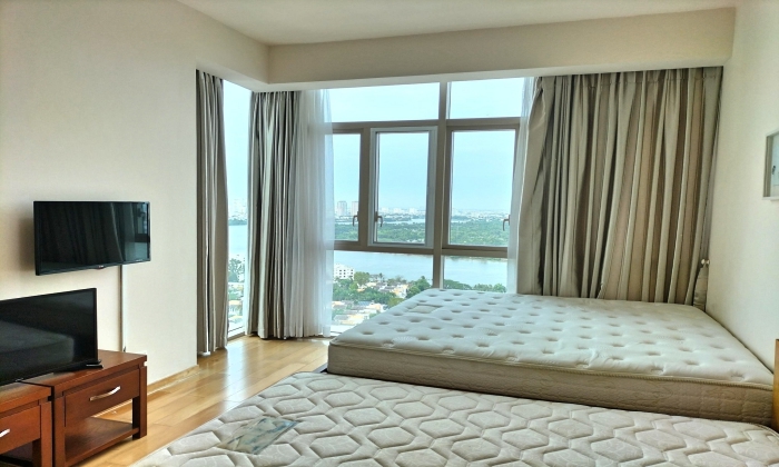 River Front 04 Bedroom Apartment The Vista An Phu For Rent HCMC