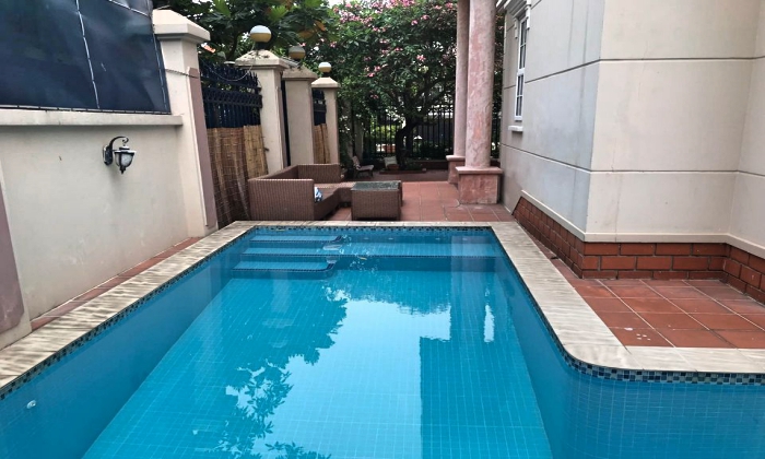 Corner Villa for rent in 216 Nguyen Van Huong Thao Dien HCMC