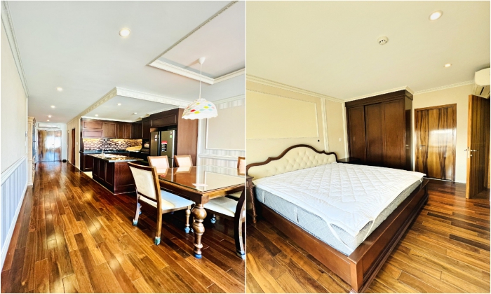 Very Classic Design Three Bedroom Leman Luxury Apartment For Rent in HCMC