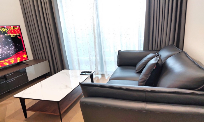 Dark furniture 02 Bedroom Apartment for rent in Lumiere Thao Dien HCM