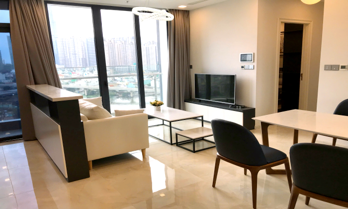 Full View To Canal and Landmark 81 02 Bedroom Vinhome Golden River HCM