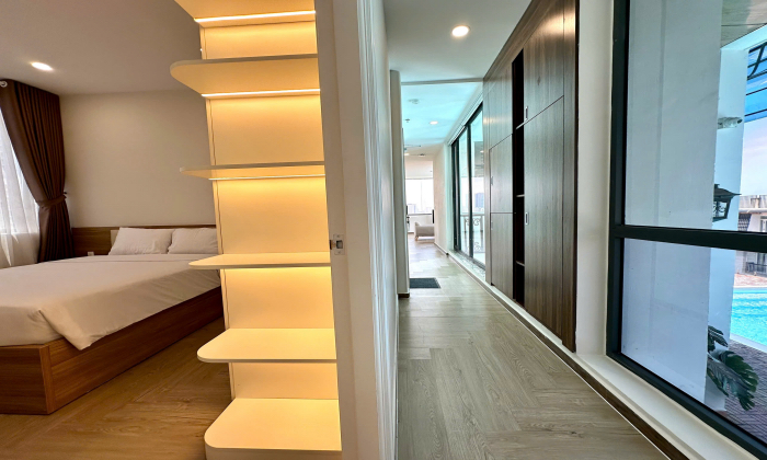 Penthouse Two Bedroom Genuss Serviced Apartment For Rent Thao Dien HCM