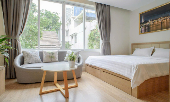 Bright Light Studio Equinox Serviced Apartment For Rent in District 3 HCM