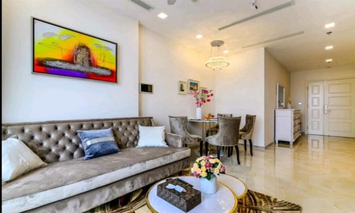 High Floor Two Bedroom Apartment in Aqua 4 For Rent HCM