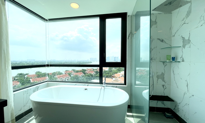 Furnished Fantastic View Four Bedroom The D'Edge Apartment in Thao Dien Thu Duc City