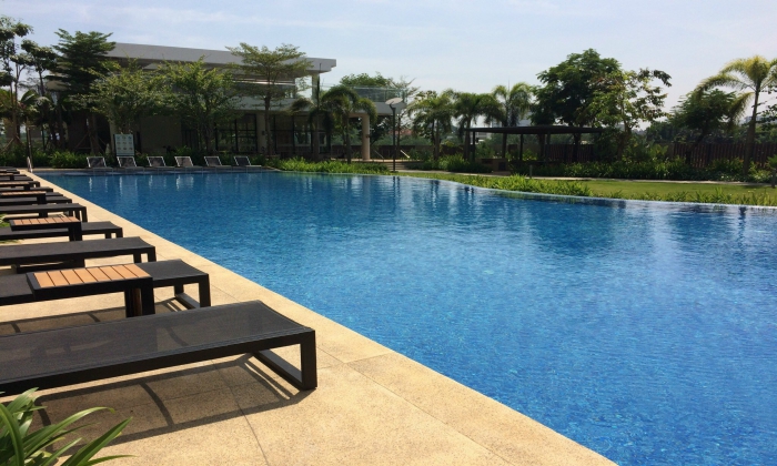 Garden View Three Bedroom Apartment For Rent in Palm Height An Phu District 2 HCMC