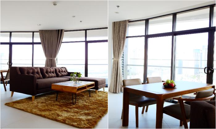 Simply Designed Two Bedroom Fully Furnished in City Garden Binh Thanh HCMC