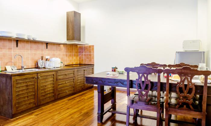 Wooden Style One Bedroom Serviced Apartment in District 1 HCMC