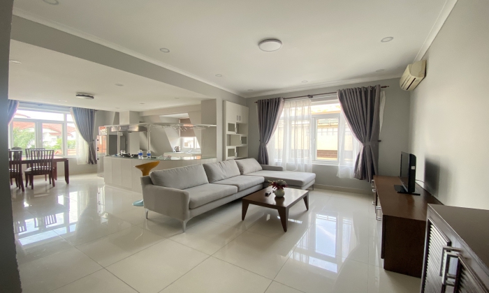 Bright Light One Bedroom Serviced Apartment For Rent in Thao Dien District 2 HCMC