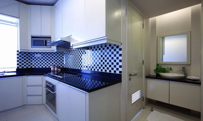 Nice Furniture One Bedroom Gleen Wood Serviced Apartment HCMC