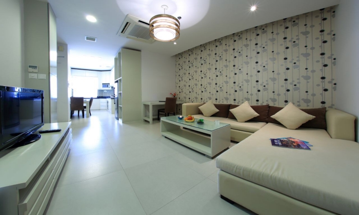 Nice Furniture One Bedroom Gleen Wood Serviced Apartment HCMC