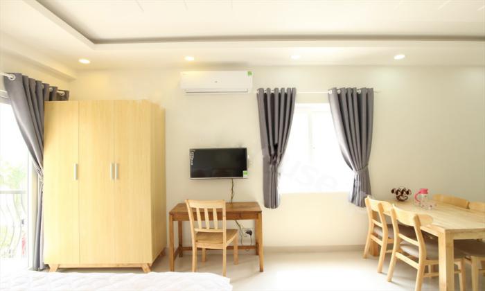 Studio Serviced Apartment Balcony in Thao Dien Ho Chi Minh City