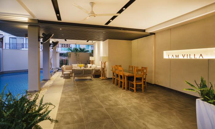 Two Bedroom Lam Villa Riverside Serviced Apartment For Rent Binh An HCMC