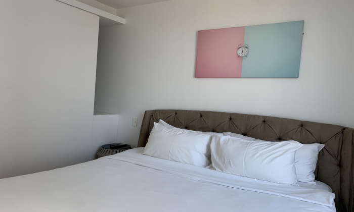 Modern Single Bedroom and Study Room Leman Apartment For Rent in District 3 HCMC
