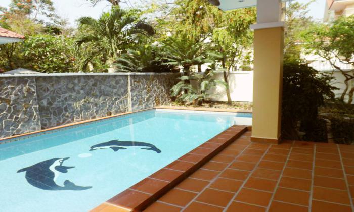 Big Swimming Pool Villa For Rent in Thao Dien District 2 HCMC 