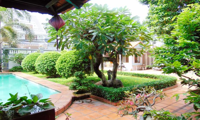  Very Big Garden and Private Pool Villa For Rent in District 2 Ho Chi Minh City 