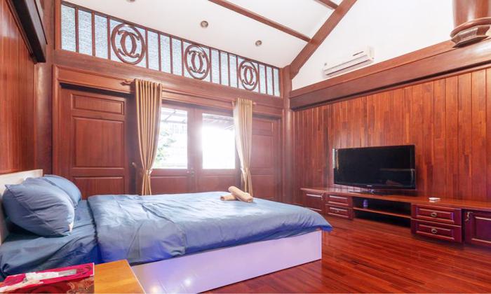 Wooden Style Villa Garden For Rent in Nguyen Van Huong Thao Dien District 2 HCMC