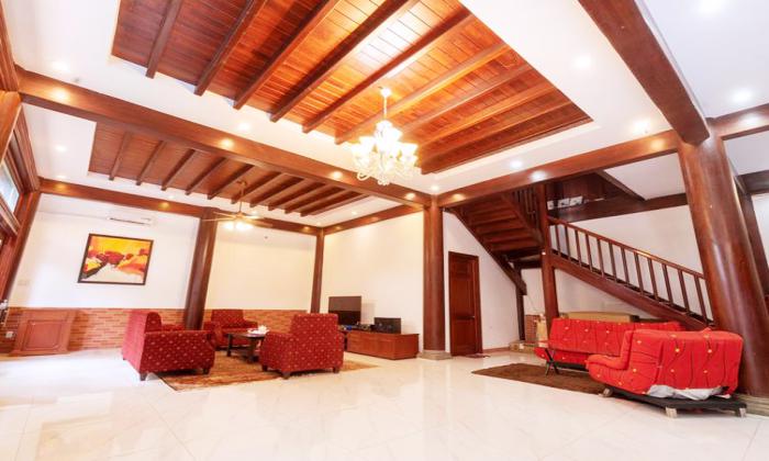 Wooden Style Villa Garden For Rent in Nguyen Van Huong Thao Dien District 2 HCMC