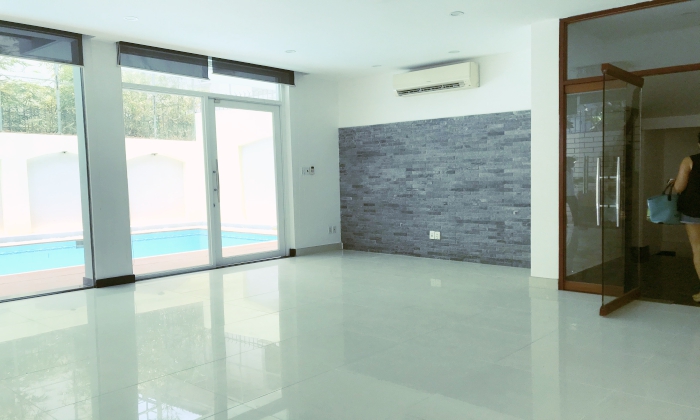 Unfurnished Pool Villa For Rent in 215 Nguyen Van Huong Thao Dien District 2 HCMC