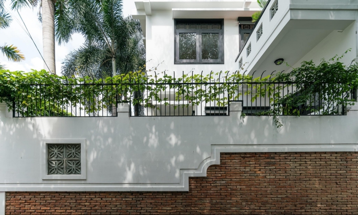 Unfurnished Indochine Style Villa For Rent Nguyen U Di Thao Dien District 2 HCMC