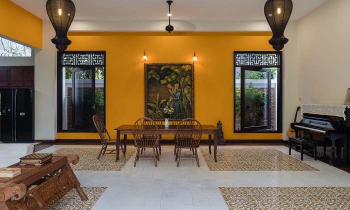 Unfurnished Indochine Style Villa For Rent Nguyen U Di Thao Dien District 2 HCMC