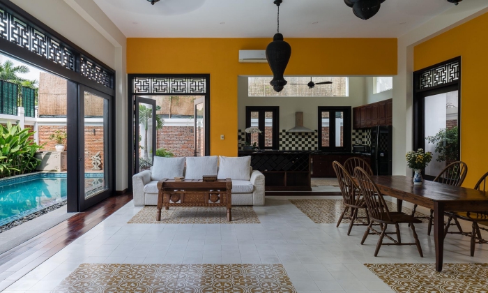 Unfurnished Indochine Style Villa For Rent Nguyen U Di Thao Dien District 2 HCMC