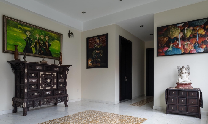 Unfurnished Indochine Style Villa For Rent Nguyen U Di Thao Dien District 2 HCMC