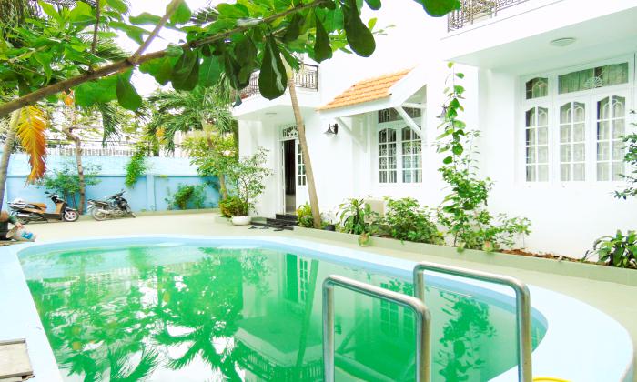 Big Pool Gardening Villa For Rent in Thao Dien District 2 Ho Chi Minh City